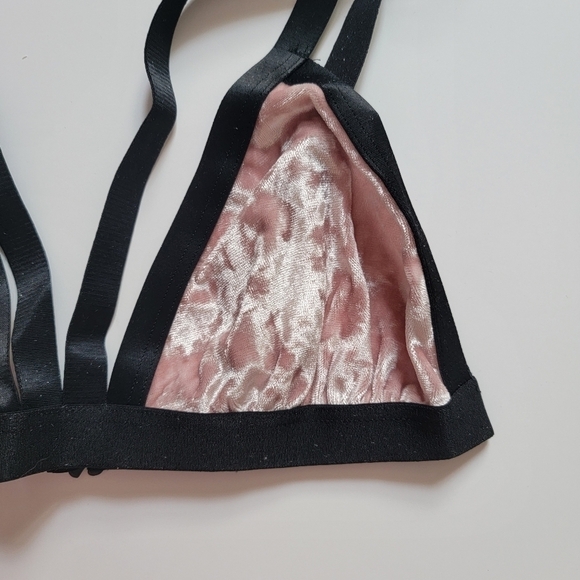 Cosabella Bisou Mandorla Crushed Velvet Bralette New Size M - Picture 4 of 11